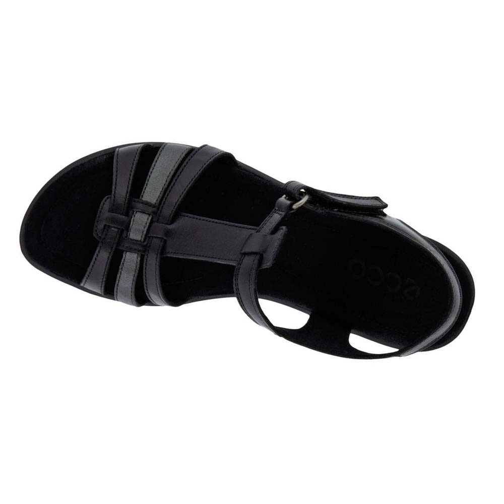 Ecco Finola T-bar Straps Sandaler Dam Svarta | SE 175ZUT